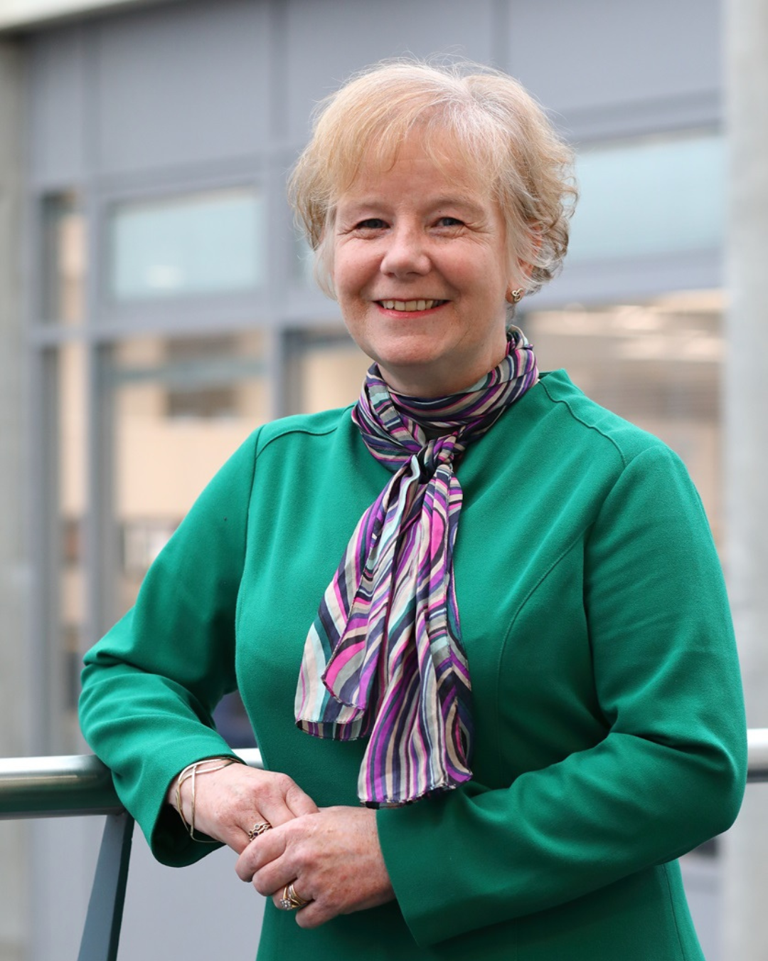 Elaine Lorimer smiling at the camera.