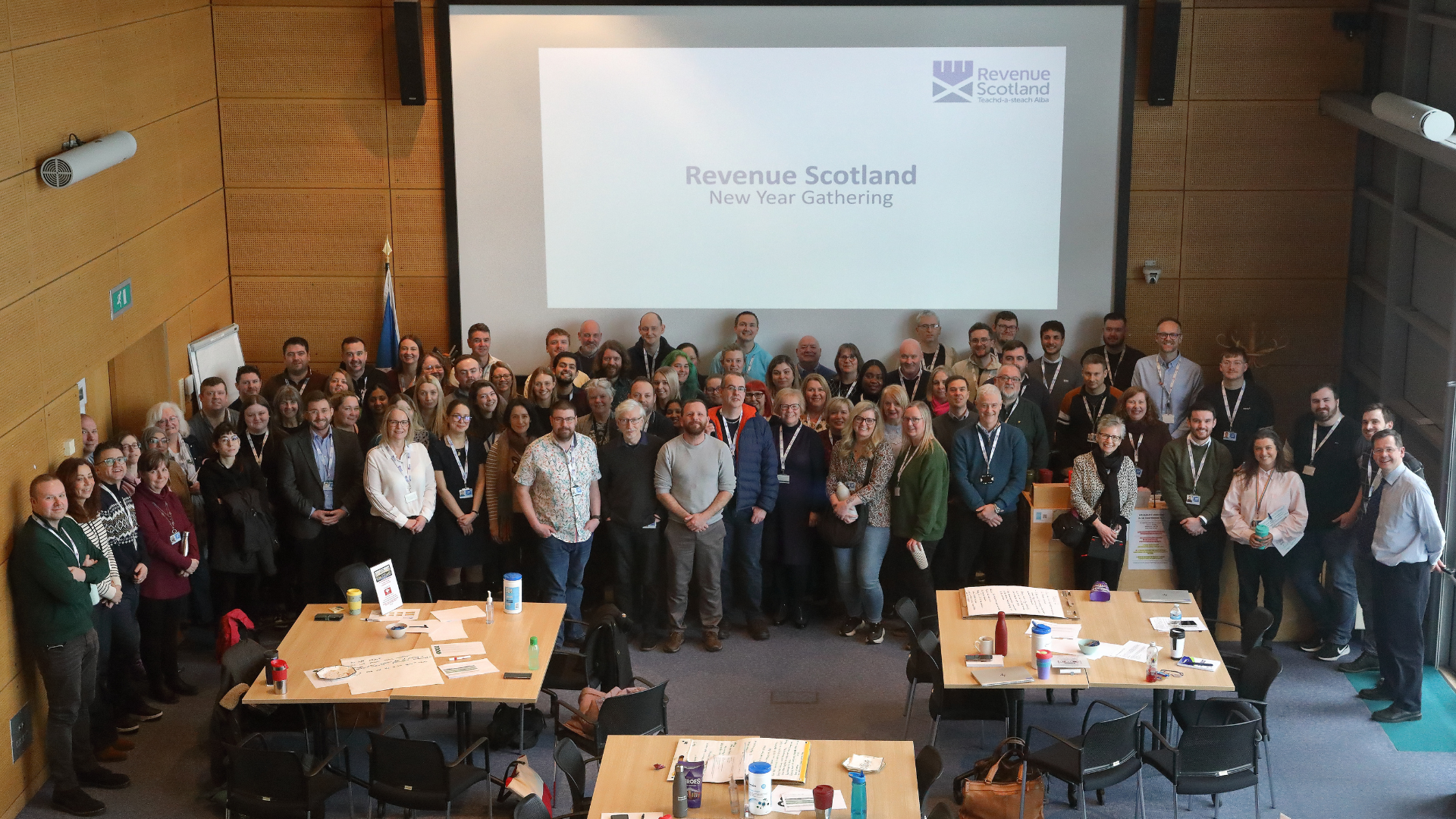 photo of all Revenue Scotland staff at the new year gathering